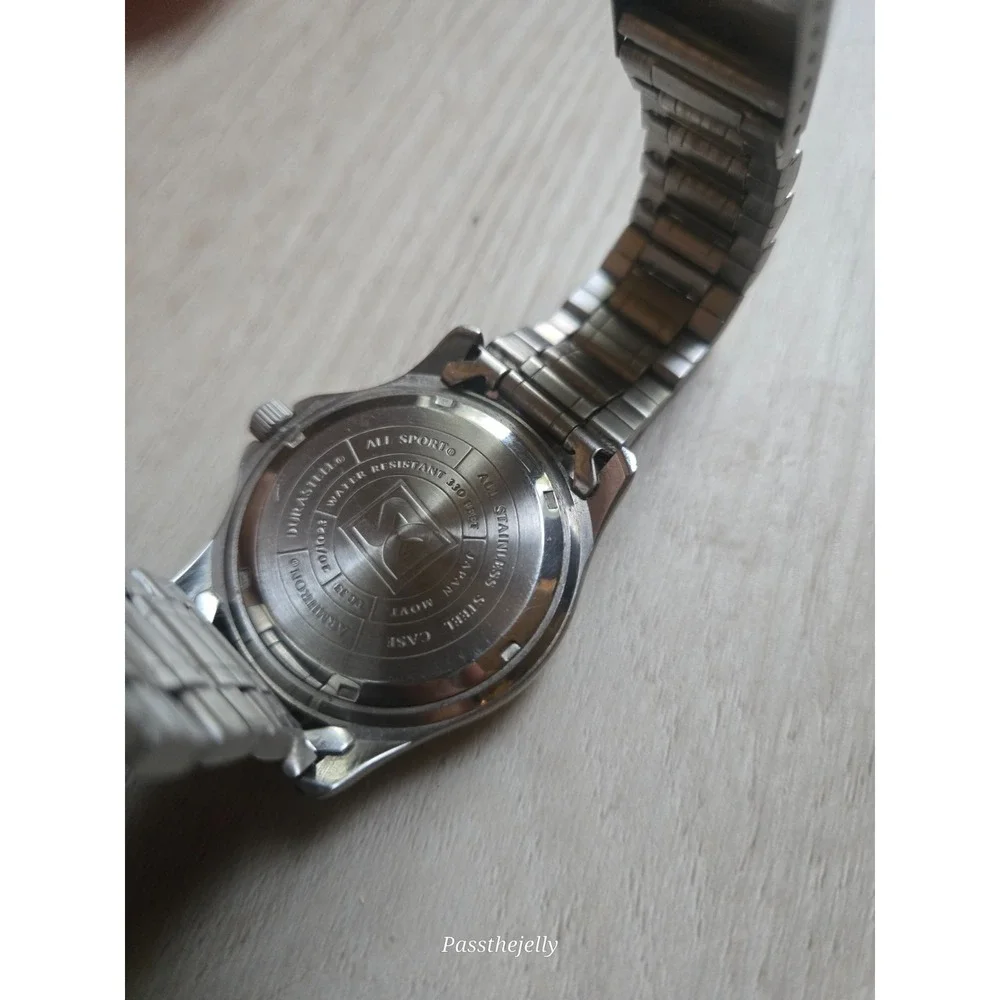 Armitron Watch Mens vtg Durasteel Two Tone Day Date Diver Old Money Heritage